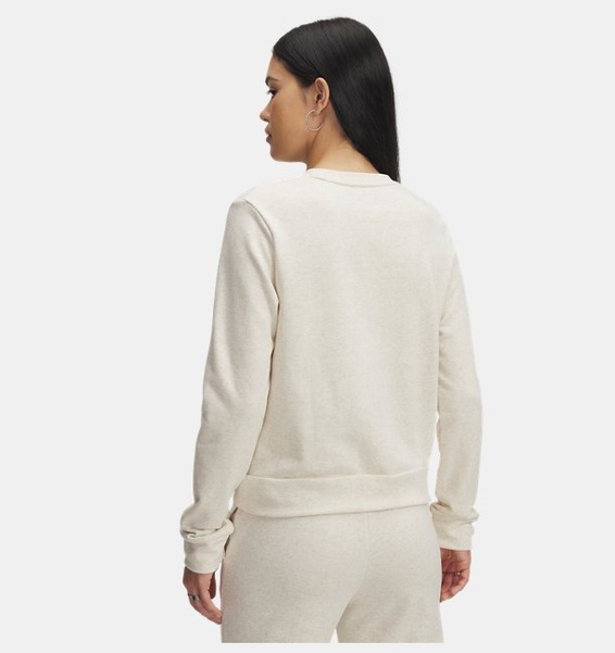 Bej Kadın UA Rival Terry Crew Sweatshirt