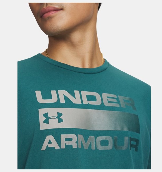 Koyu Yeşil Erkek UA Team Issue Wordmark Kısa Kollu T-shirt