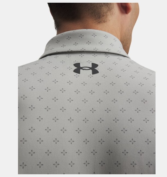 Gri Erkek UA Playoff 3.0 Basklı Polo T-shirt