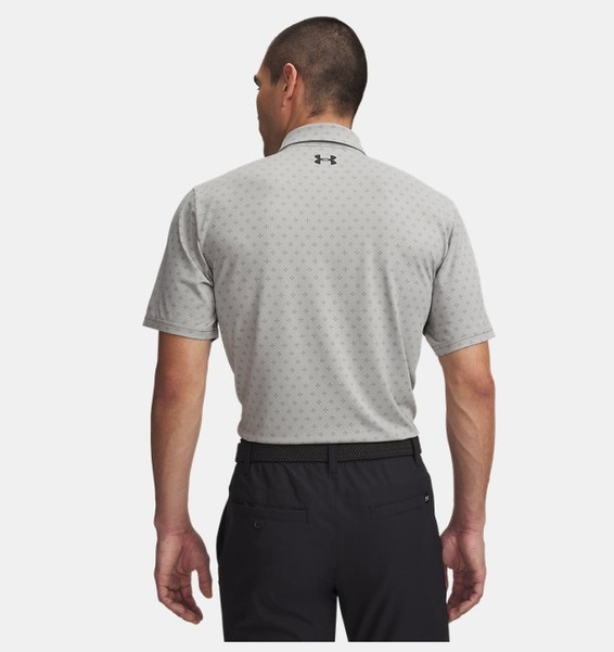 Gri Erkek UA Playoff 3.0 Basklı Polo T-shirt