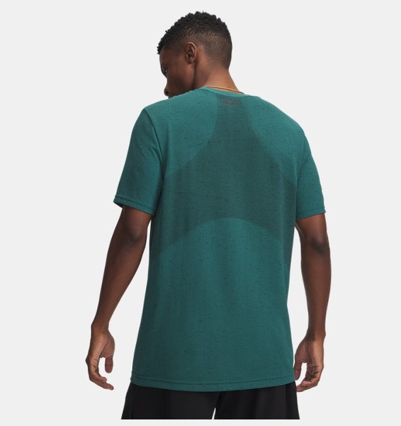 Koyu Yeşil Erkek UA Vanish Dikişsiz Kısa Kollu T-shirt