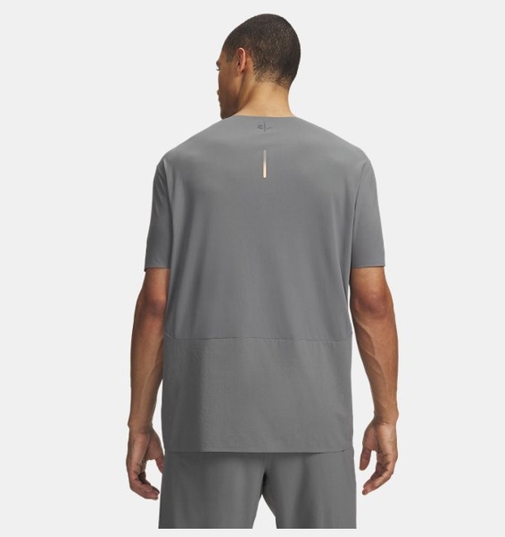 Gri Erkek UA Explor Trail Run Kısa Kollu T-Shirt