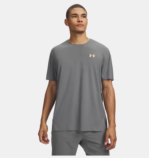 Gri Erkek UA Explor Trail Run Kısa Kollu T-Shirt