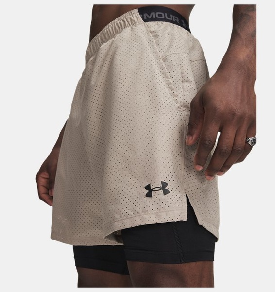 Bej Erkek UA Vanish Woven 2.0 2in1 Şort