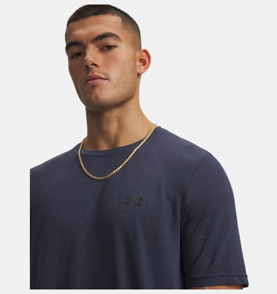 Koyu Gri Erkek UA Vanish Novelty Seamless Kısa Kollu T-Shirt
