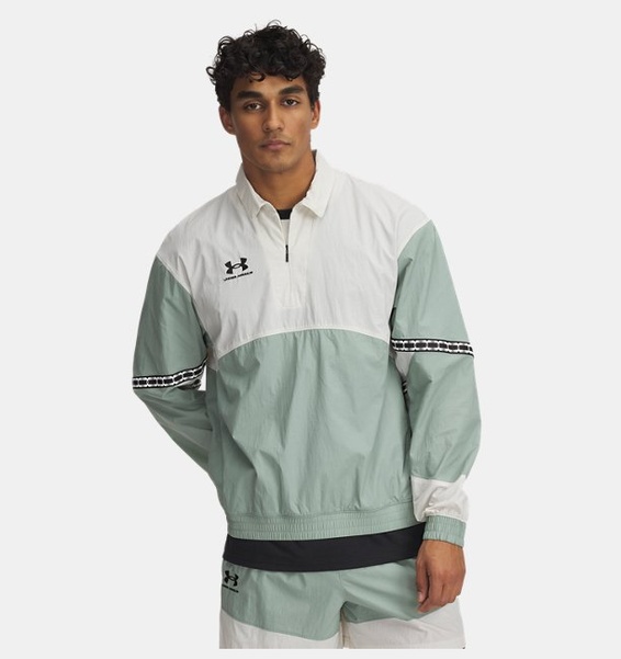 Yeşil Erkek UA 96 Terrace Drill Sweatshirt