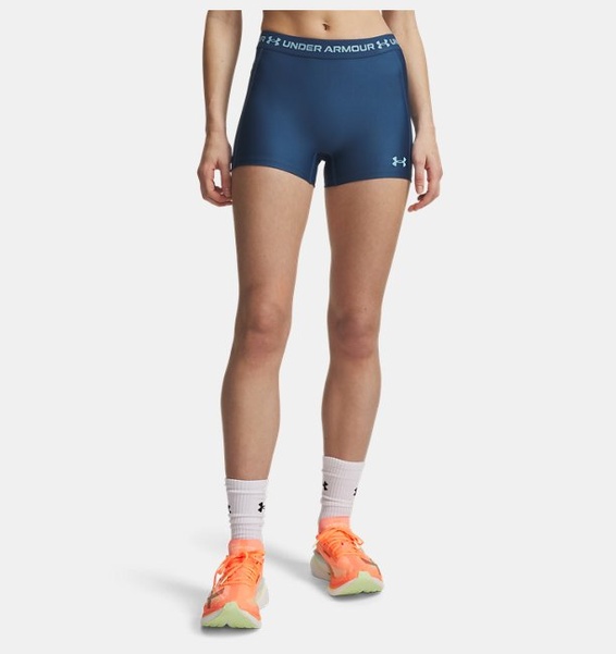 Mavi Kadın UA Heatgear Kısa Tayt