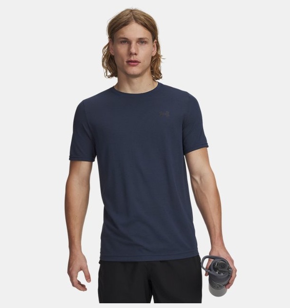 Mavi Erkek UA Vanish Novelty Seamless Kısa Kollu T-Shirt