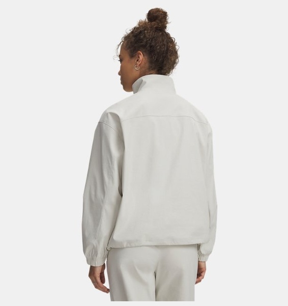 Gri Kadın UA Unstoppable Woven Fermuarlı Ceket